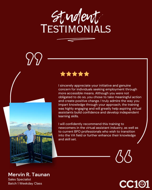 Batch 1 Weekdays Mervin